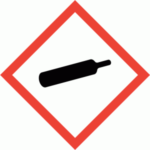 Gefahrstoffpiktogramm GHS04 Gasflasche
