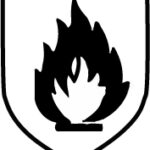 Piktogramm Gefahr durch Hitze - Schwarze Flamme 